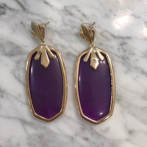 Purple Kendra Scott earrings
